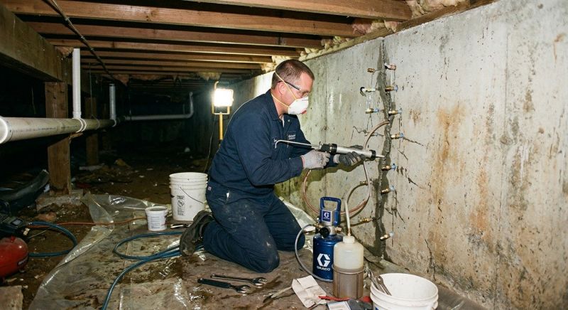 Basement Foundation Repair in Marion, MA