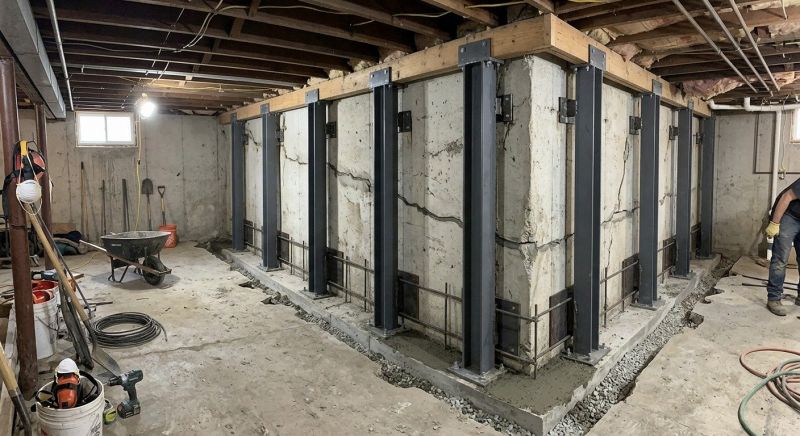 Basement Underpinning in Wareham, MA