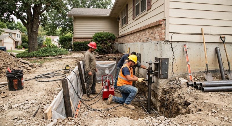 Cracked Foundation Repair in Dighton, MA