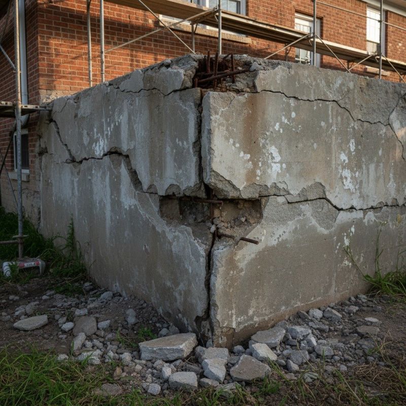 Cracked Foundation Repair in East Bridgewater, MA