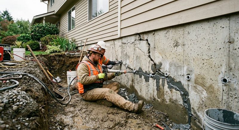 Cracked Foundation Repair in Marstons Mills, MA