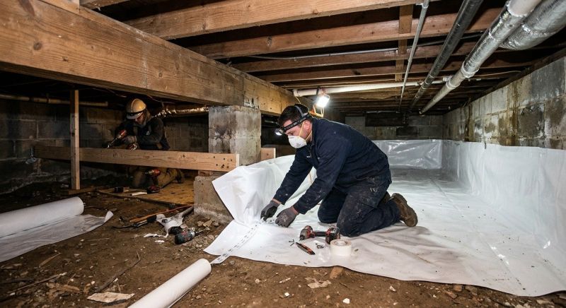 Crawl Space Leveling in Wareham, MA