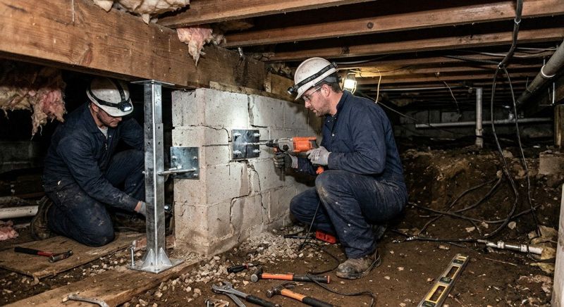 Crawlspace Foundation Repair in Middleboro, MA