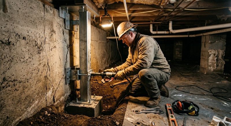 Crawlspace Foundation Repair in Middleboro, MA