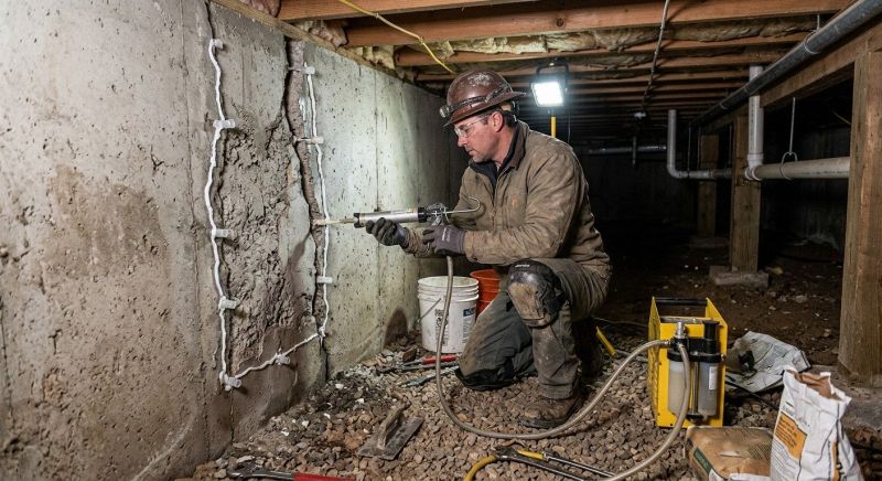 Crawlspace Foundation Repair in North Falmouth, MA