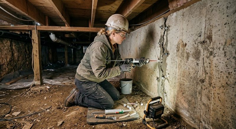 Crawlspace Foundation Repair in West Wareham, MA