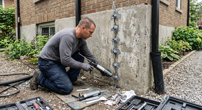 Foundation Crack Repair in Wareham, MA