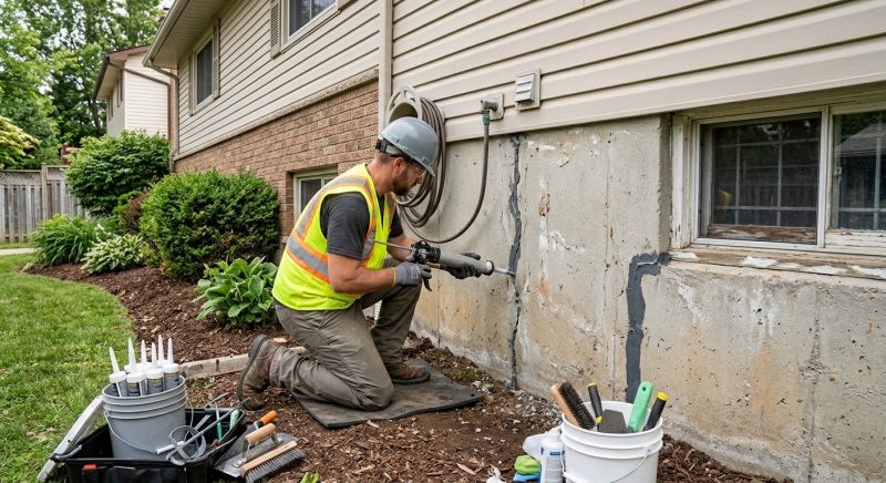 Foundation Crack Sealing in Wareham, MA