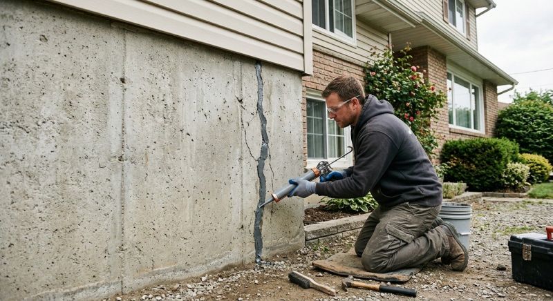 Foundation Crack Sealing in Wareham, MA
