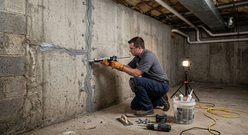 Foundation Crack Sealing in Wareham, MA