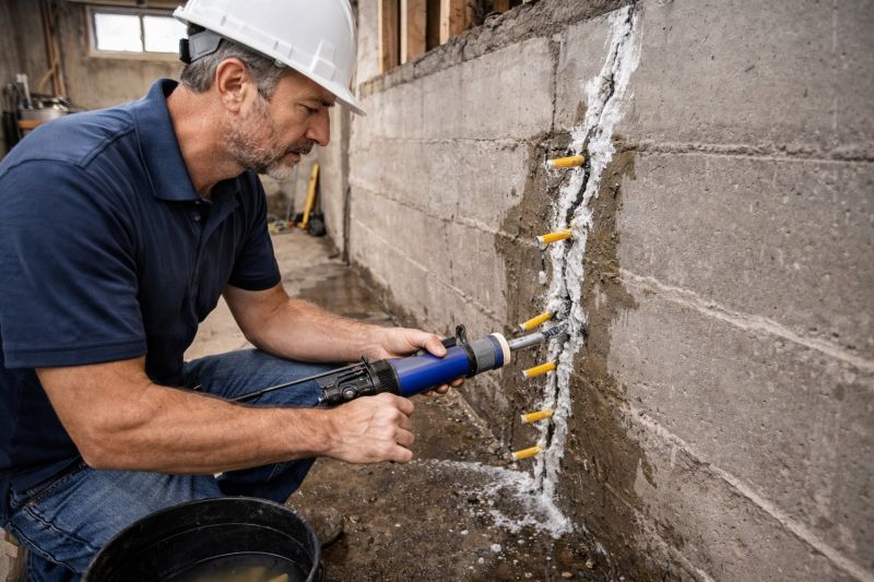 Foundation Crack Sealing in Wareham, MA