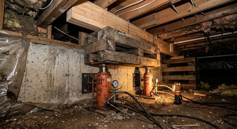 Foundation Jacking in East Falmouth, MA