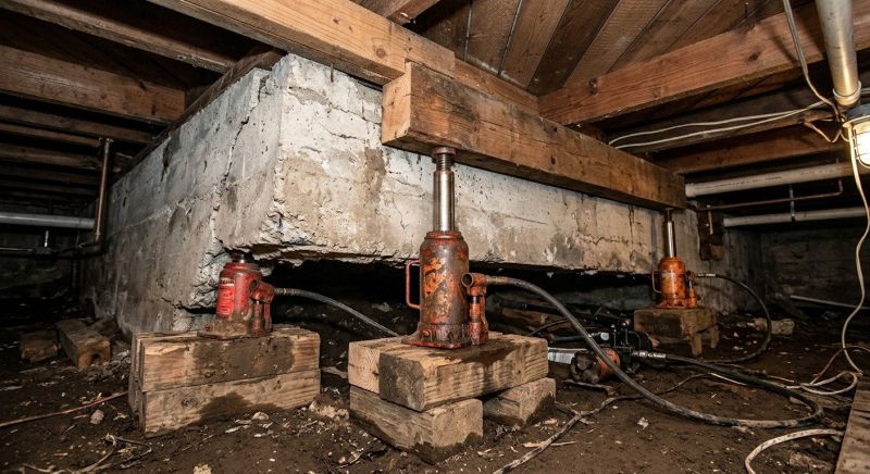 Foundation Jacking in Hanson, MA