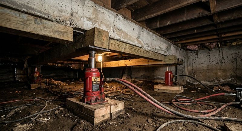 Foundation Jacking in Lakeville, MA