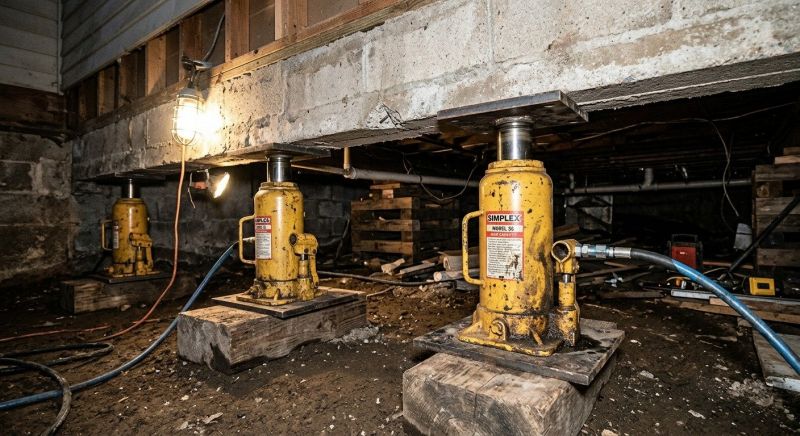 Foundation Jacking in Rochester, MA