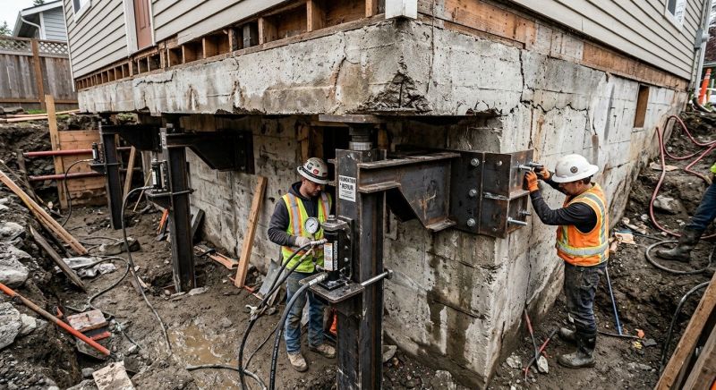 Foundation Lifting in Duxbury, MA