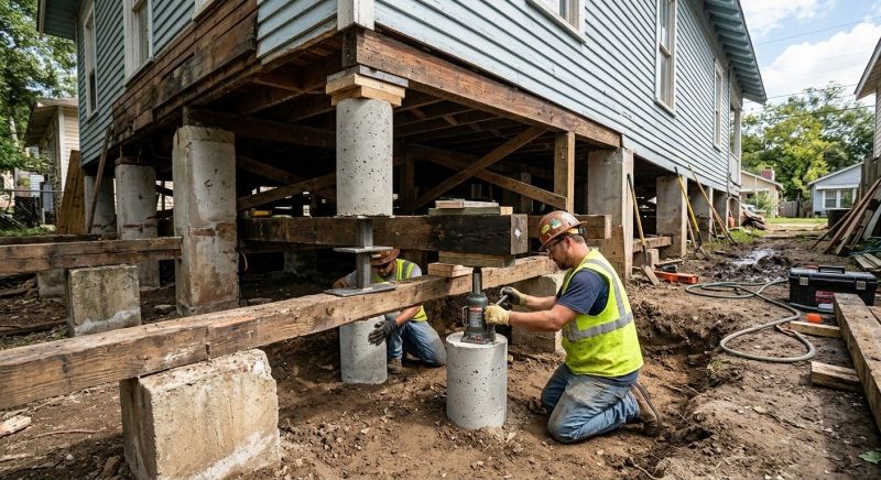 Foundation Pier Repair in Wareham, MA