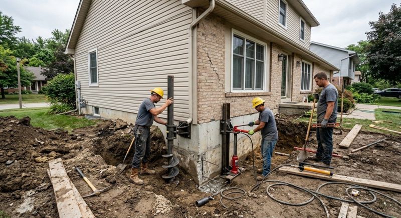 Foundation Settlement Repair in Wareham, MA