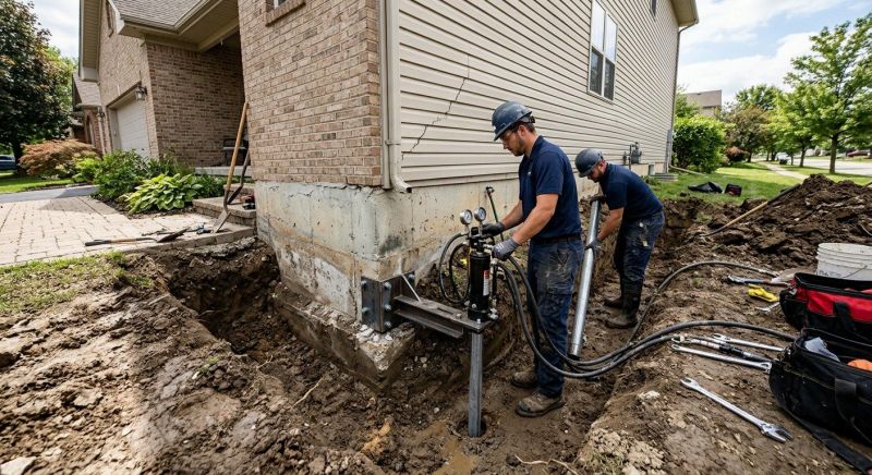 Foundation Settlement Repair in Wareham, MA