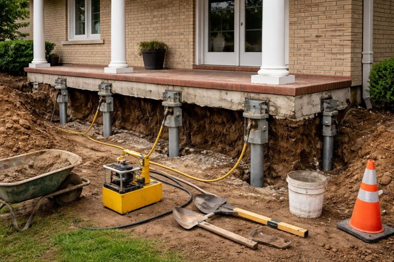 Foundation Stabilizing in Kingston, MA