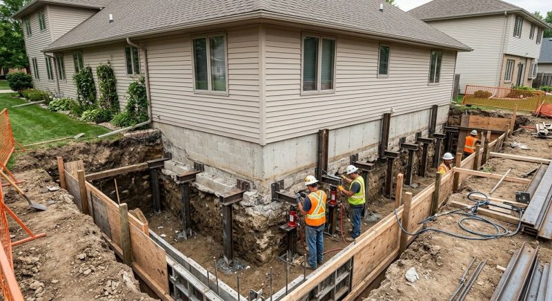 Foundation Underpinning in Wareham, MA