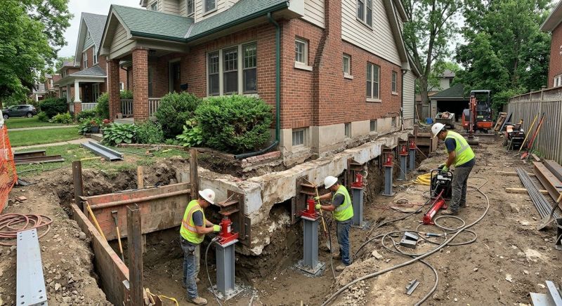 House Underpinning in Wareham, MA