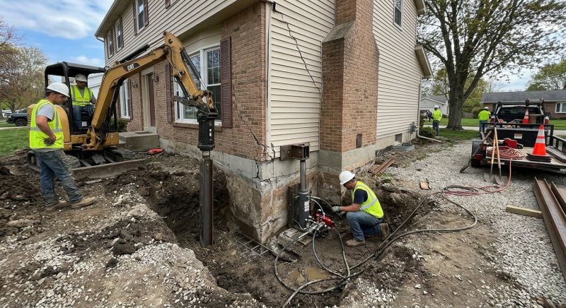 Sinking Foundation Repair in East Taunton, MA