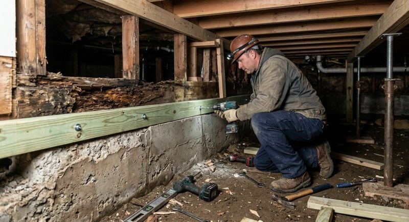 Slab Foundation Repair in Wareham, MA