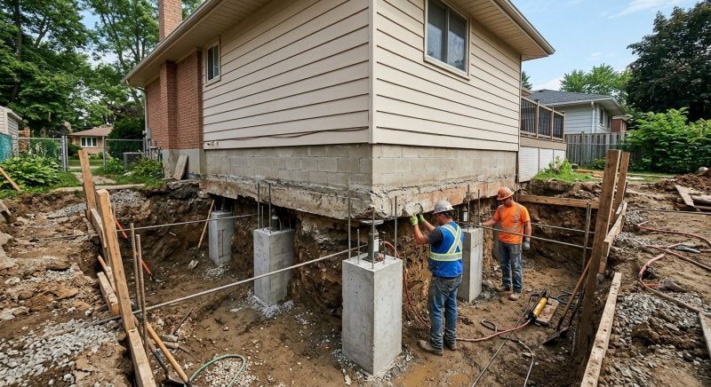 Structural Underpinning in Wareham, MA
